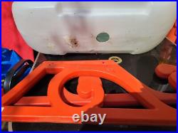 Vintage TPL Christmas Santa Claus Sleigh withStakes Blow Mold