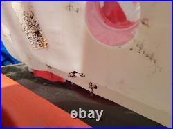 Vintage TPL Christmas Santa Claus Sleigh withStakes Blow Mold