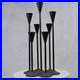 Vintage_Tall_Iron_Candle_Holders_Set_of_7_Modern_Brown_Metal_Graduated_Heights_01_tcn
