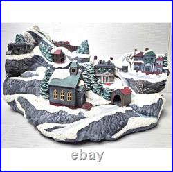 Vintage Tampa Bay Mold 1992 Rare Light Up Ceramic Christmas Village Centerpiece