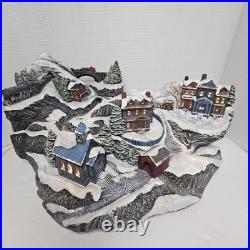 Vintage Tampa Bay Mold 1992 Rare Light Up Ceramic Christmas Village Centerpiece