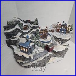 Vintage Tampa Bay Mold 1992 Rare Light Up Ceramic Christmas Village Centerpiece