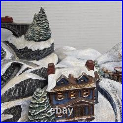 Vintage Tampa Bay Mold 1992 Rare Light Up Ceramic Christmas Village Centerpiece