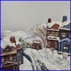 Vintage Tampa Bay Mold 1992 Rare Light Up Ceramic Christmas Village Centerpiece