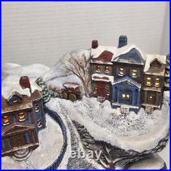 Vintage Tampa Bay Mold 1992 Rare Light Up Ceramic Christmas Village Centerpiece