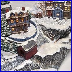 Vintage Tampa Bay Mold 1992 Rare Light Up Ceramic Christmas Village Centerpiece