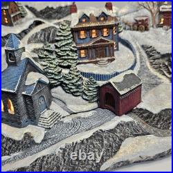 Vintage Tampa Bay Mold 1992 Rare Light Up Ceramic Christmas Village Centerpiece