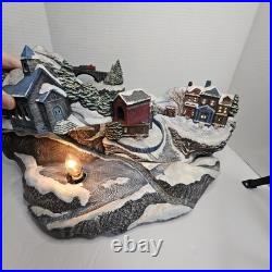 Vintage Tampa Bay Mold 1992 Rare Light Up Ceramic Christmas Village Centerpiece