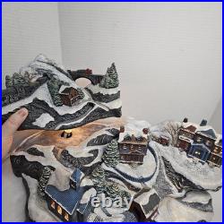 Vintage Tampa Bay Mold 1992 Rare Light Up Ceramic Christmas Village Centerpiece