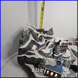 Vintage Tampa Bay Mold 1992 Rare Light Up Ceramic Christmas Village Centerpiece