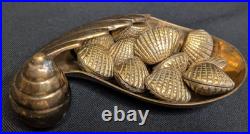 Vintage The Bombay Company Brass Shell Place Card Holders Set Of 12 W Shell