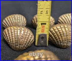 Vintage The Bombay Company Brass Shell Place Card Holders Set Of 12 W Shell