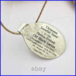 Vintage Thomas Kinkade Old World Santas Ornaments Set of 3 Ashton-Drake 2003