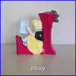 Vintage Tilso Japan Ceramic NOEL Christmas Kids Candle Holder Set 53/102 Kitsch
