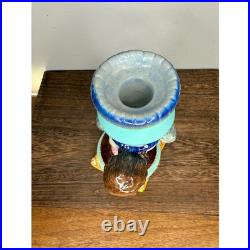 Vintage Wedgwood 1183 Cherub Angel Candlestick Holder Blue Gold Home Decor