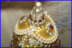 Vintage Zimonick Gold & Aurora SWAROVSKI & PEARLS CHRISTMAS TREE ORNAMENT Vintage Zimonick Gold & Aurora SWAROVSKI & PEARLS CHRISTMAS TREE ORNAMENT