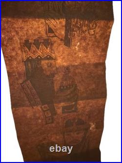 Vintage mid-century modern Paper wall hanging with the Three Wise Men 8 x 24