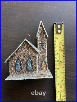 Vintage putz house ornament collection