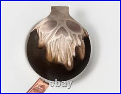 Viral Halloween LARGE Skull Poison Bottle Handmade Ceramic Vase NWT