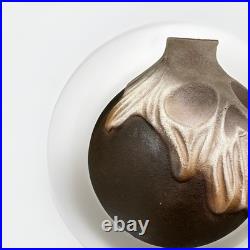 Viral Halloween LARGE Skull Poison Bottle Handmade Ceramic Vase NWT