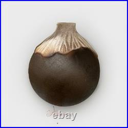 Viral Halloween LARGE Skull Poison Bottle Handmade Ceramic Vase NWT
