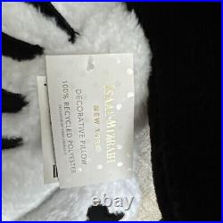 Viral Isaac Mizrahi Plush White & Black Skeleton Pillows 5 Foot Halloween Decor