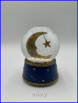 Vtg 1992 Vandor When You Wish Upon A Star Musical Celestial Snow Globe Sun Moon