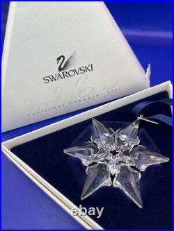 Vtg 2000 Swarovski Crystal Snowflake Ornament with Box