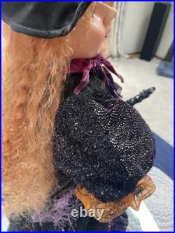 Vtg Giant Halloween Witch Floor Doll Tabletop Decor Amazing Design Euc 40h