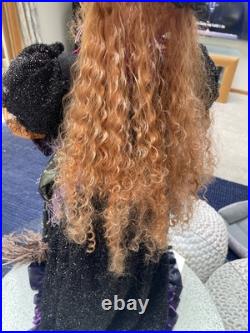 Vtg Giant Halloween Witch Floor Doll Tabletop Decor Amazing Design Euc 40h