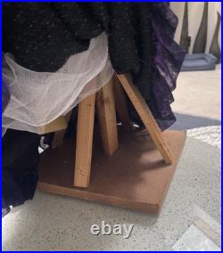 Vtg Giant Halloween Witch Floor Doll Tabletop Decor Amazing Design Euc 40h