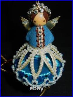 Vtg June Zimonick RARE Swarovski Christmas Ornament MILADY #115 1975