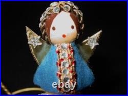 Vtg June Zimonick RARE Swarovski Christmas Ornament MILADY #115 1975