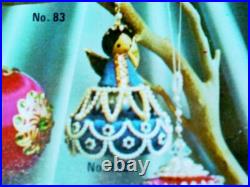 Vtg June Zimonick RARE Swarovski Christmas Ornament MILADY #115 1975