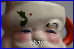 Vtg MCM DeForest of California Punch/Eggnog Bowl & Mugs Merry Christmas Pottery