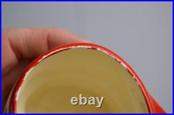 Vtg MCM DeForest of California Punch/Eggnog Bowl & Mugs Merry Christmas Pottery