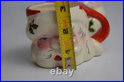 Vtg MCM DeForest of California Punch/Eggnog Bowl & Mugs Merry Christmas Pottery