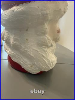 Vtg MCM Winking Santa Claus Ceramic Pitcher And 5 Mugschristmas Collectible