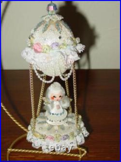 Vtg Zimonick RARE Swarovski Christmas Ornament SUGAR PLUM FAIRY #87