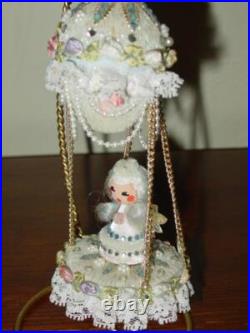 Vtg Zimonick RARE Swarovski Christmas Ornament SUGAR PLUM FAIRY #87