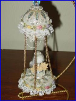 Vtg Zimonick RARE Swarovski Christmas Ornament SUGAR PLUM FAIRY #87