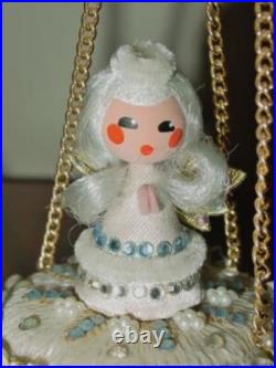 Vtg Zimonick RARE Swarovski Christmas Ornament SUGAR PLUM FAIRY #87