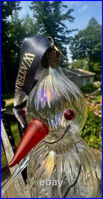 WATERFORD Holiday Heirloom JOL Christmas Glass Ornament Jim O'Leary Snowman
