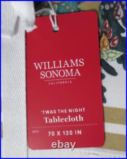 WILLIAMS-SONOMA New TWAS THE NIGHT BEFORE CHRISTMAS Tablecloth 70 x 120