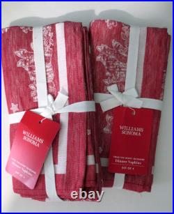 WILLIAMS-SONOMA New'TWAS THE NIGHT BEFORE CHRISTMAS Tablecloth & 8 Napkins