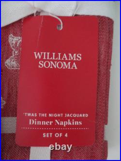 WILLIAMS-SONOMA New'TWAS THE NIGHT BEFORE CHRISTMAS Tablecloth & 8 Napkins