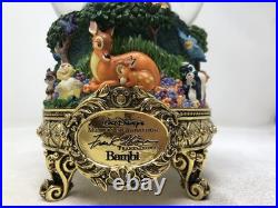 Walt Disney Masters of Animation Frank Thomas BAMBI Flower Song SnowGlobe NIB