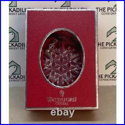 Waterford 2004 Crystal Snow Crystal Faceted Ornament New in Box Ireland