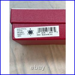 Waterford 2004 Crystal Snow Crystal Faceted Ornament New in Box Ireland