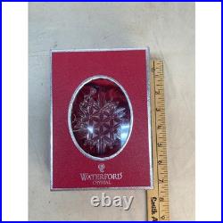 Waterford 2004 Crystal Snow Crystal Faceted Ornament New in Box Ireland